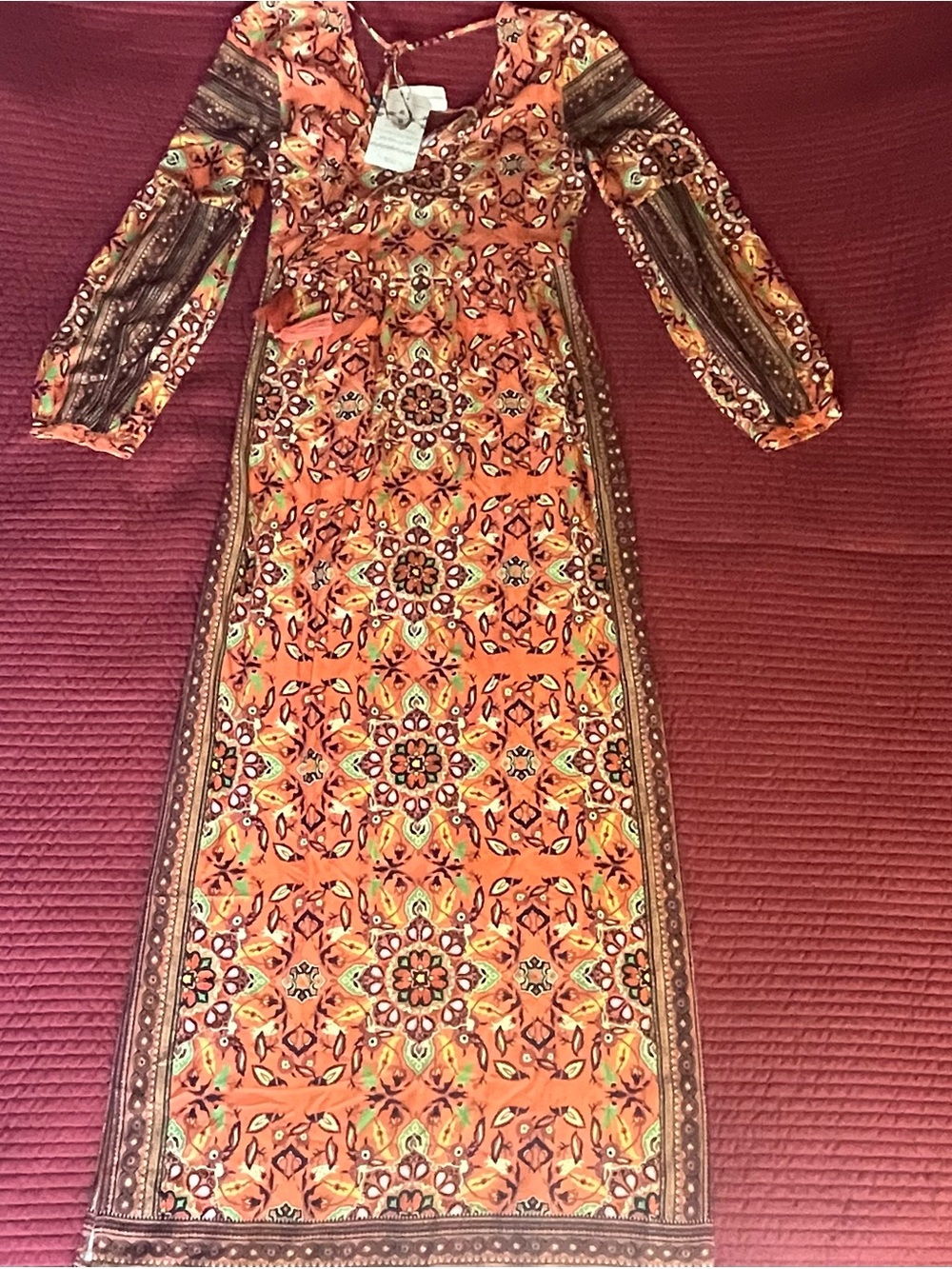 Farm Rio x Anthropologie Clarabella Maxi Dress - Size Small *NWT* - Picture 6 of 9